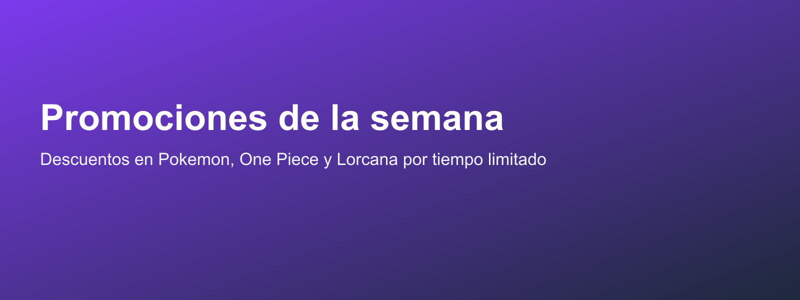 Promociones de la semana