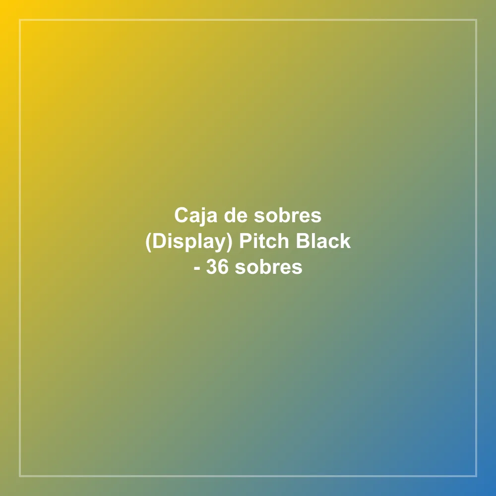 Caja de sobres (Display) Pitch Black - 36 sobres
