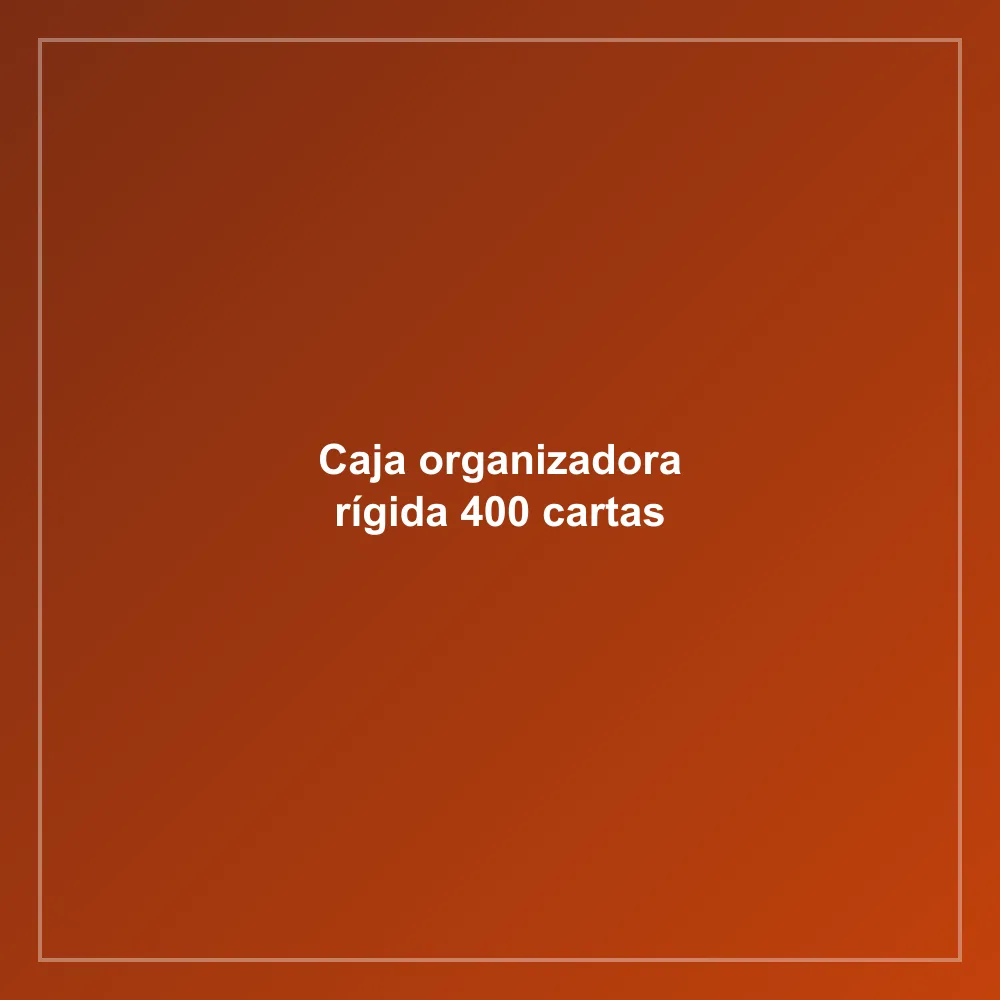 Caja organizadora rígida 400 cartas