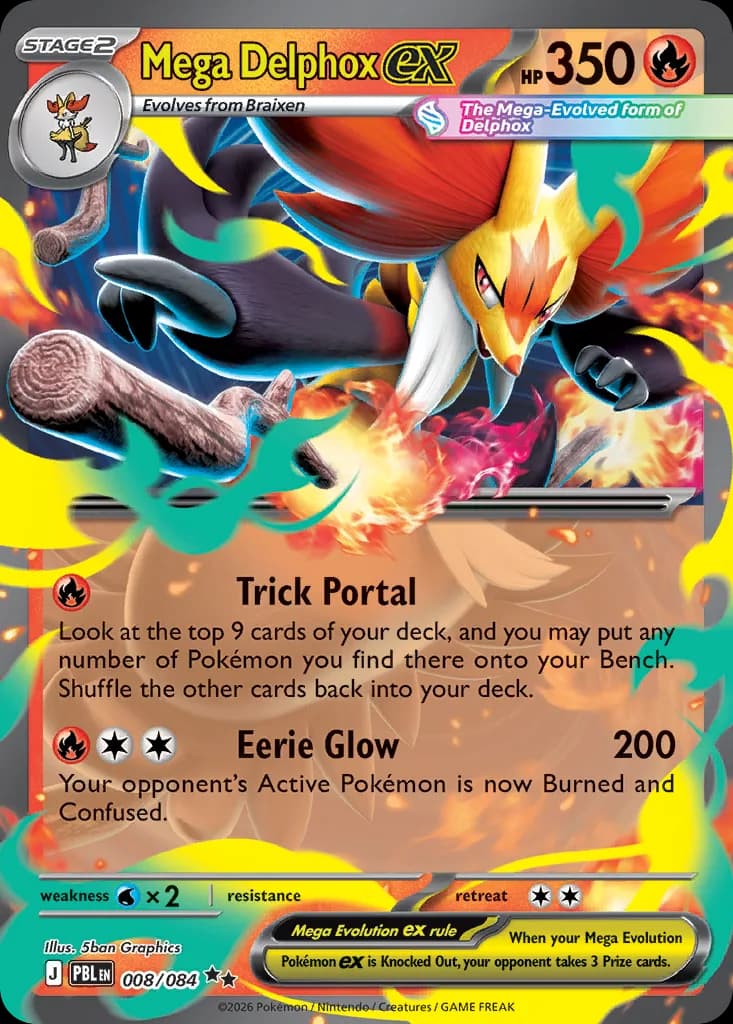 Mega Delphox ex - Pitch Black #8