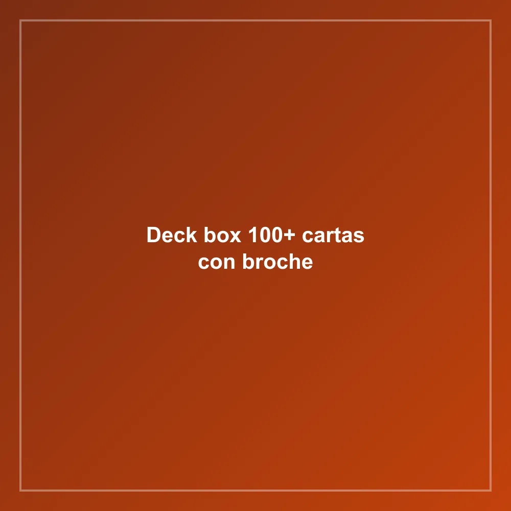 Deck box 100+ cartas con broche