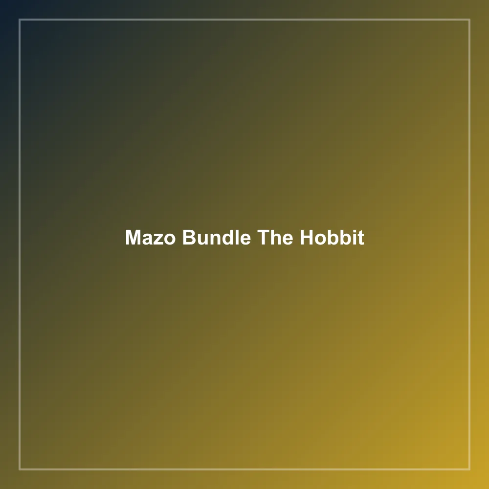 Mazo Bundle The Hobbit